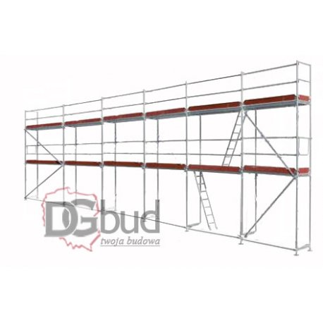 Rusztowanie plettac - spakowana paczka 115m2 podest 3m stal